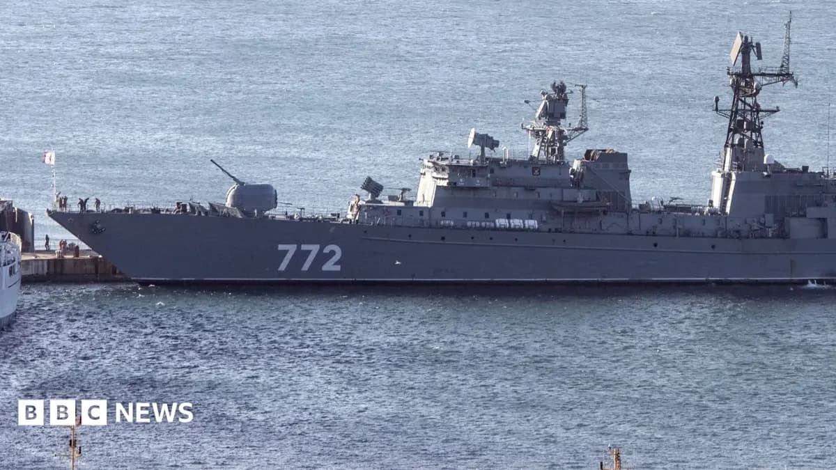 Russian Warship Conducts Live-Fire Exercise Off Plymouth Coast