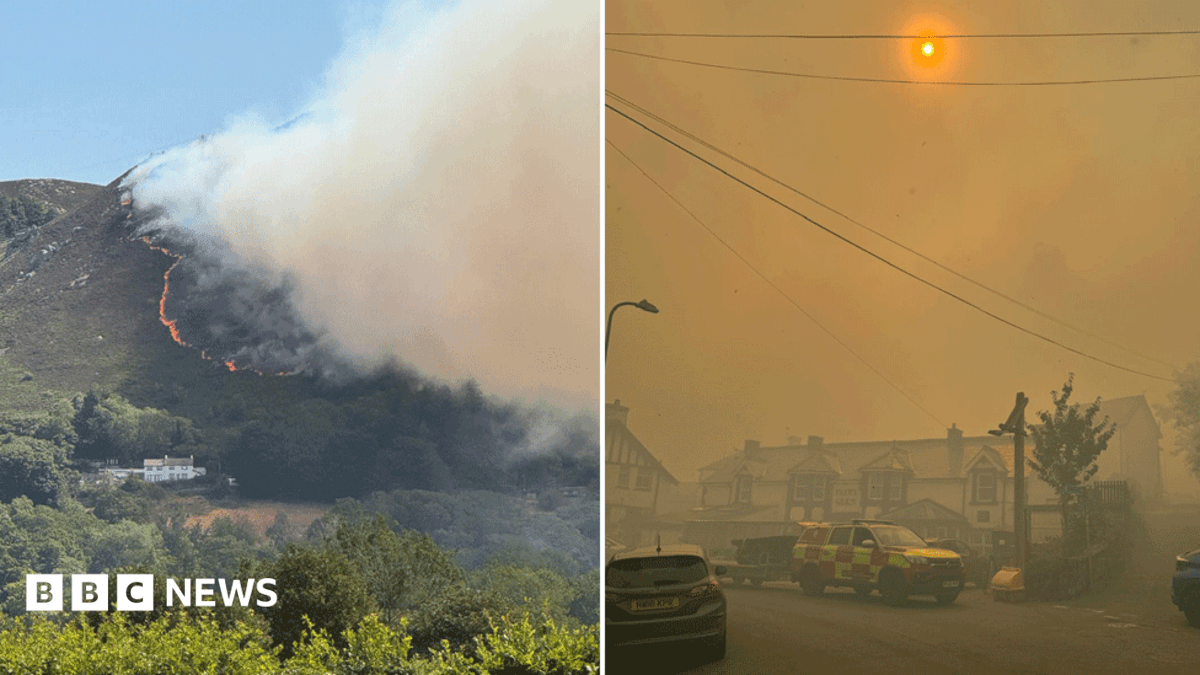 Over 200 Residents Evacuated as Major Wildfire Sweeps Through Welsh Mountain