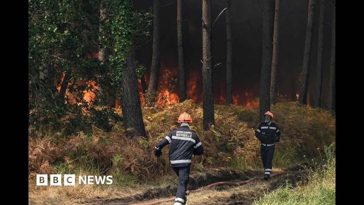 Gironde Fire Crews Combat Renewed Blazes as Temperatures Exceed 40C