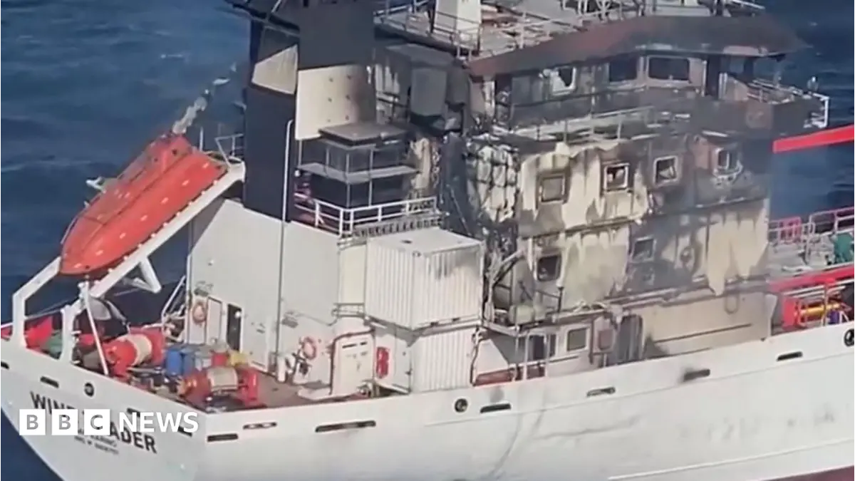 Drone Attack Sets Tanker Ablaze Off Romania, Eight Crew Members Missing