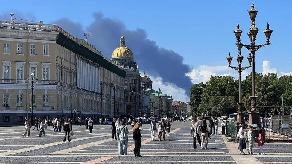 Ukrainian Drones Strike St Petersburg Hours Before Major Russian Economic Forum