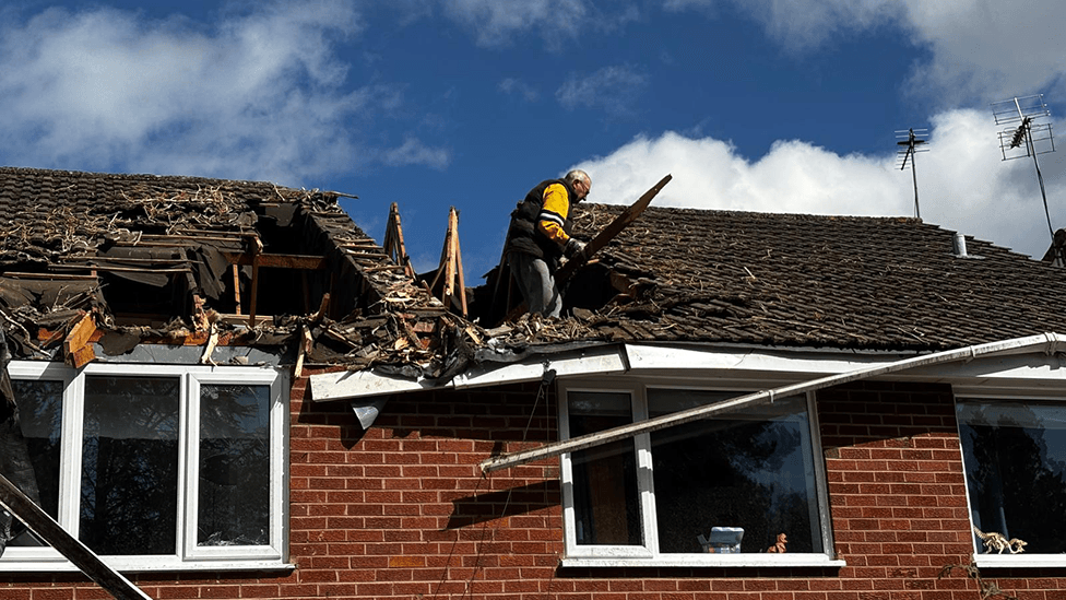 Families Displaced After Storm Dave Topples Tree onto Staffordshire Homes