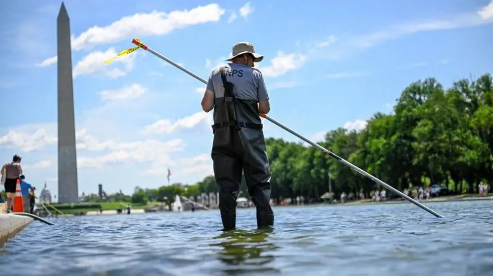 Donald Trump Demands Immediate Repairs for Washington DC Reflecting Pool Vandalism Claims