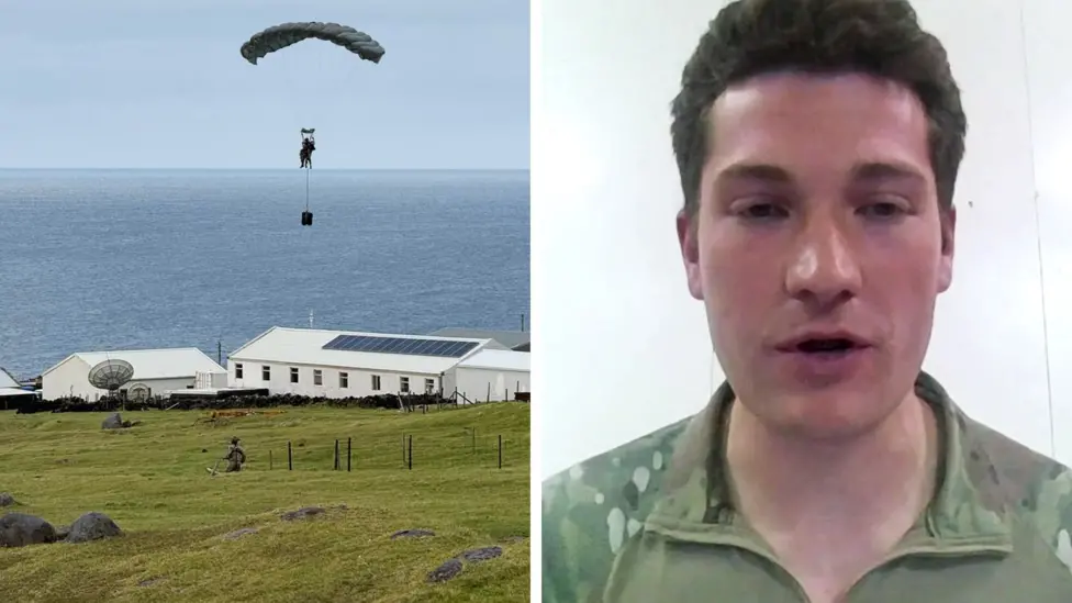 British Soldier Parachutes Medical Supplies to Remote Tristan da Cunha for Hantavirus Outbreak