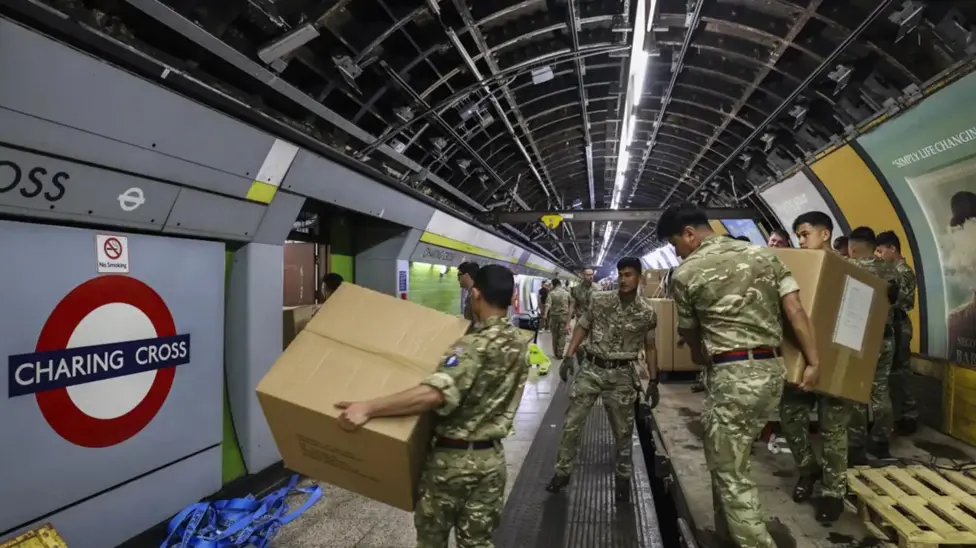 British Army Conducts Covert NATO Wargames in Disused Charing Cross Underground Station