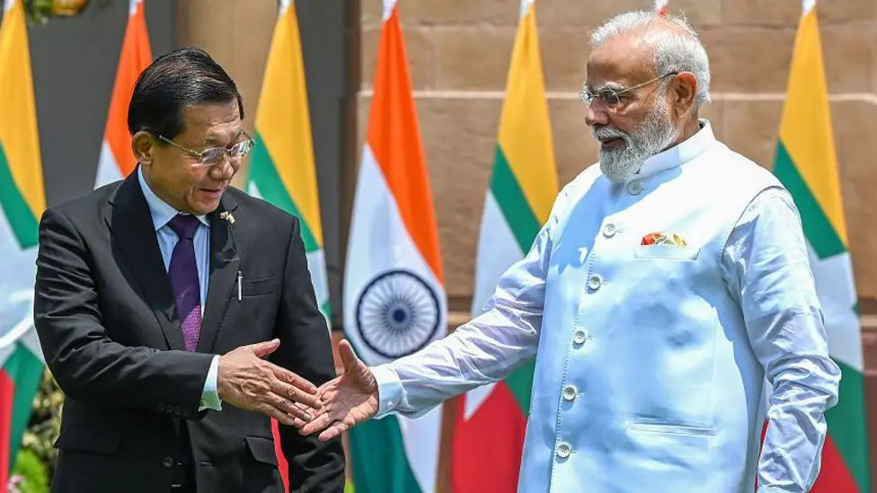 Myanmar President Min Aung Hlaing Visits India for Trade and Border Security Talks