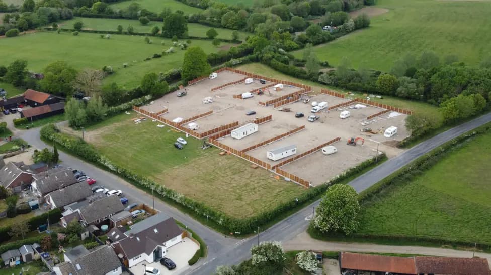 Uttlesford Council Orders Halt to Unauthorised Traveller Site Construction in Willows Green