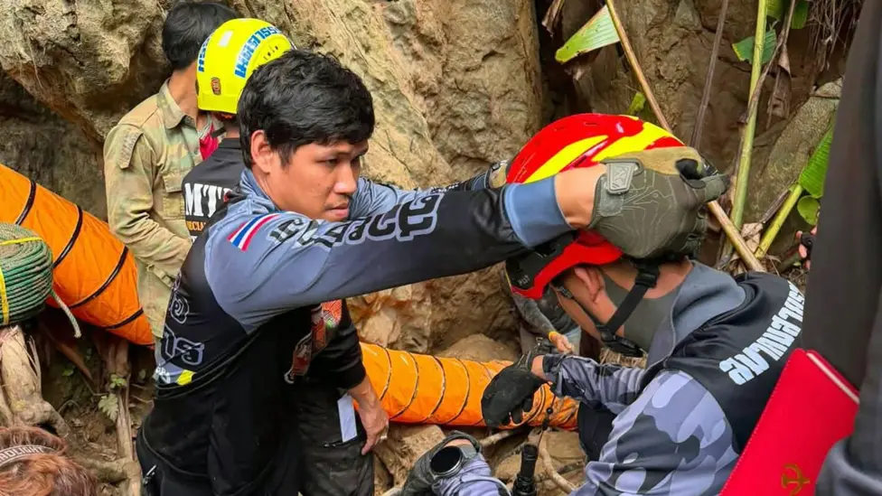 Five Villagers Rescued After Seven Days Trapped in Flooded Laos Gold Mine Cave