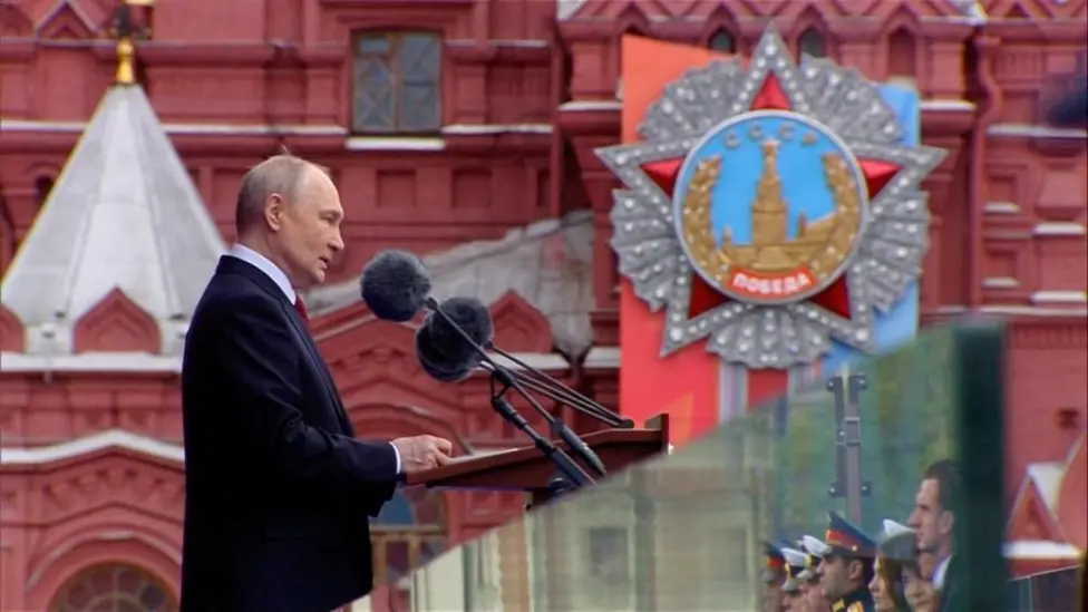 Putin Justifies Ukraine War at Scaled-Back Victory Day Parade, Denounces NATO